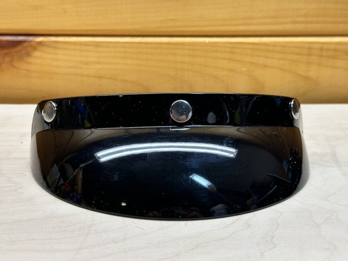Black 3 Snap Motorcycle Helmet Visor Sun Visor