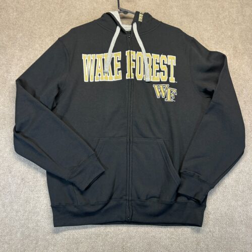 Wake Forest Demon Deacons Hoodie Men's Large Black Pullover Fleece J.America