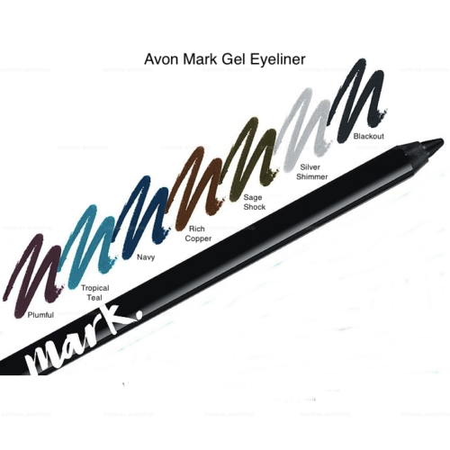 Avon 7 COLOURS MARK WAS SUPERSHOCK GEL EYELINER PENCIL NEW BOXED JUST