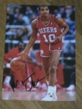Philadelphia 76ers MAURICE CHEEKS Signed 4x6 Photo NBA BASKETBALL HOF AUTOGRAPH