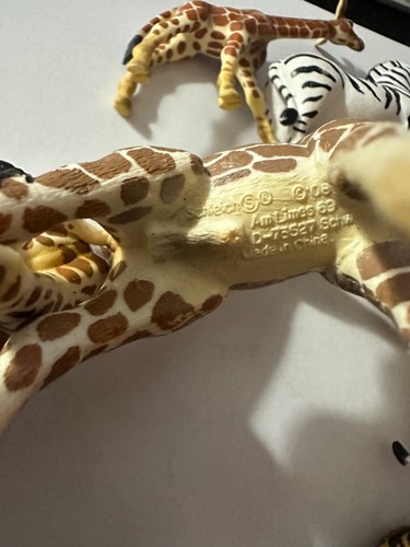 Safari,Ltd.&Terra Battat Zoo Animals Giraffes zebras Panda deer Lot Of 22 total - Picture 5 of 10