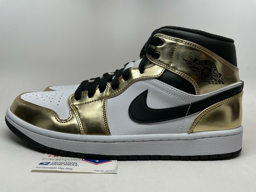 Air Jordan 1 Mid se 'Oro Metálico' Para Hombre Talla 10.5 11 13 14 Nuevo! |  eBay