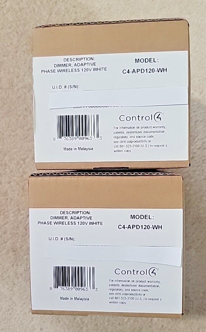 Control4 C4APD120WH Adaptive Phase Dimmer (White) New Sealed Free US