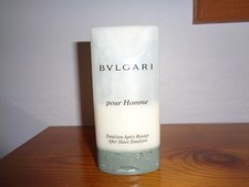 BVLGARI POUR HOMME AFTER SHAVE EMULSION - 75ml (30ml LEFT) RARE U S E D