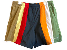 Champion Bathing Suit Board Shorts Colorblock 90's Style Throwback Design Swim