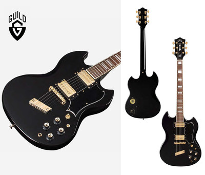Guild E-Gitarre Polara Kim Thayil Black (Soundgarden) Signature Modell