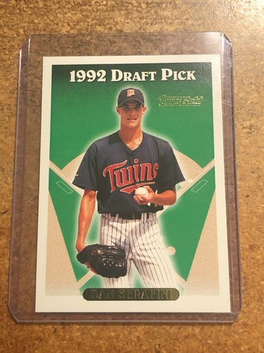 1993 Topps Gold Baseball 307 1992 Draft Pick Dan Serafini RC EBay