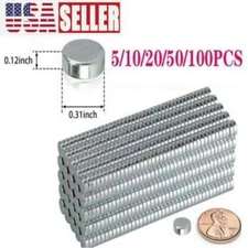 5-100X 8mm*3mm Super Strong Round Disc Magnets Rare-Earth Neodymium Magnet N52