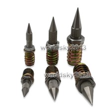 4x 304SS Speaker Anti-Shock Spike Seven Prismatic Stand Foot Isolation Feet Nail