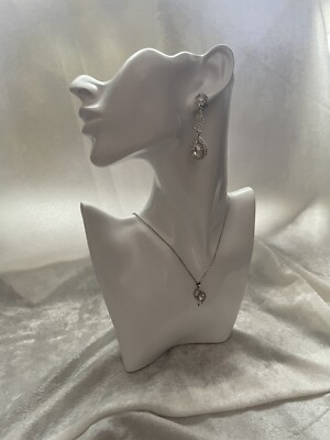 Nikola Valenti Inspired Wedding Crystal Drop Earrings with