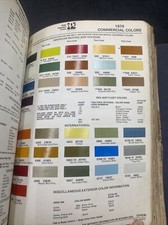 1974 American Motors Jeep Commercial Colors Paint Chip Sheet Only, Ditzler PPG 