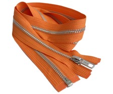 26 Inch YKK #5 Medium Weight Aluminum Metal Jacket Zipper Separating Made in USA