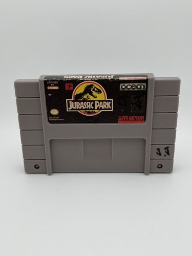 Jurassic Park Super Nintendo SNES Original authentisches Originalspiel getestet! - Bild 1 von 3