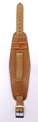 1960'-1970's Vintage USSR Latvian Leather Watchband Belt ''RIGA''