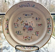 Amish Country International Heartland 12” Serving Plate Stoneware 7774 Japan