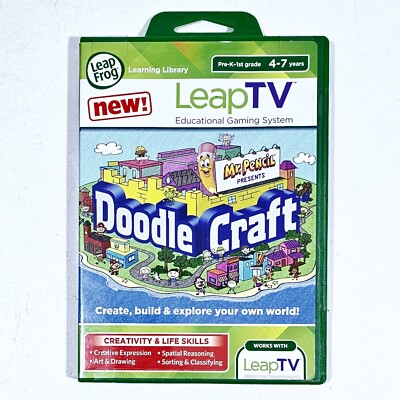 Leap Frog TV Game DOODLE CRAFT Neu! Preschool Drawing Sorting Creativity
