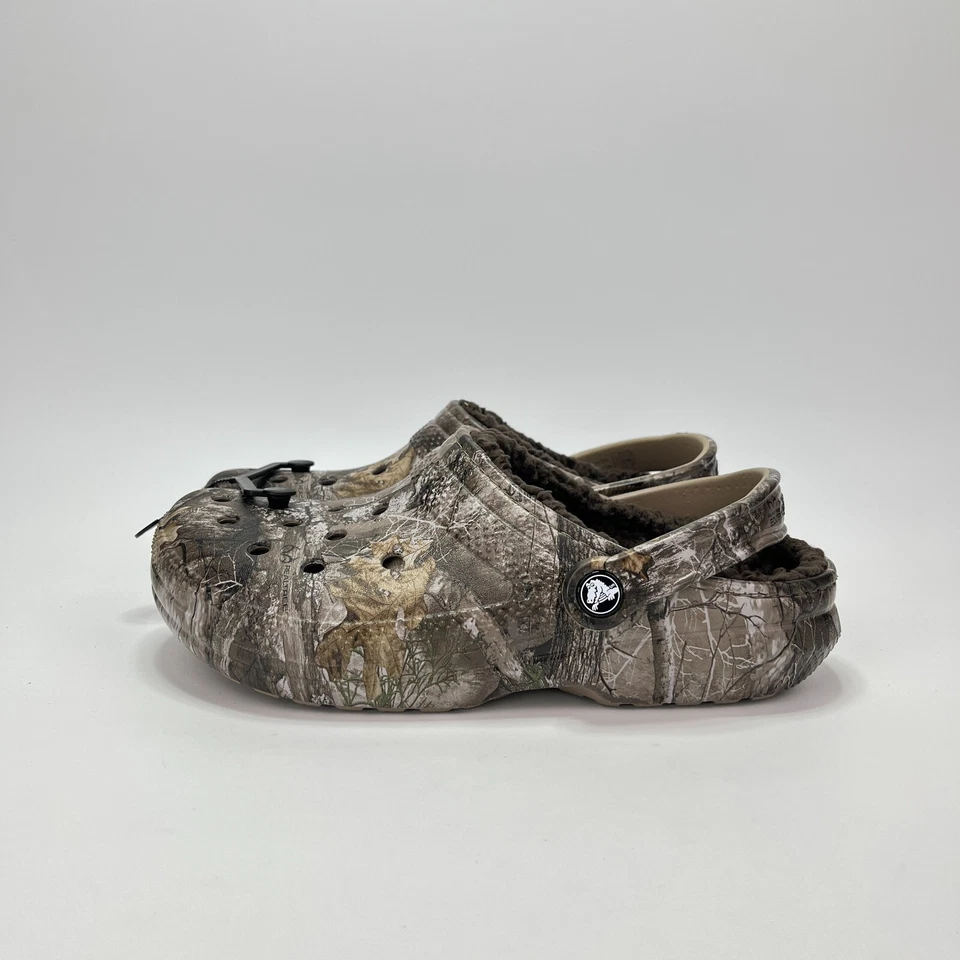 Zapatos Zueco Crocs Clásicos Forrados Borde Realtree Camuflados Sin Cordones Para Mujer Talla 9 Para Hombre 7 Foto 2 de 4