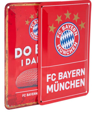 Original FCB FC Bayern München Metallschild 2er-Set (Artikel-Nr. 29260)