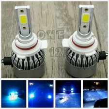 9012 HIR2 8000K ICE BLUE CSP LED Headlight Bulbs Conversion Kit High Low Beam