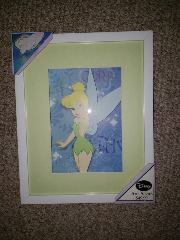 DISNEY Fairies 3D Framed Artwork Past Future Tinker  Art  Series 