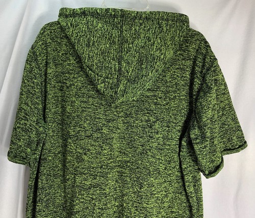 Southpole Authentic Collection Sweatshirt Green Hoodie Short Sleeve Medium - Picture 7 of 10