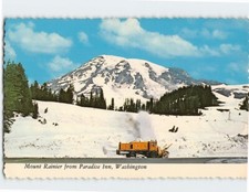 Postcard Mount Rainier from Paradise Inn Ashford Washington USA