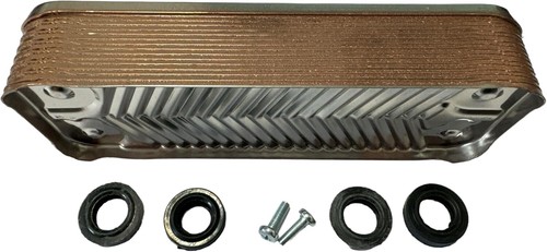 Intercambiador de calor Baxi Combi 105E, 105HE 16 placas DHW 7225723 248048 genuino *NUEVO* - Imagen 5 de 8