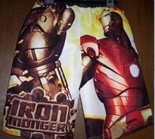 IRON MAN Swim Trunks Boy's size 8 NEW Flying Ironman Board Shorts Swimtrunks