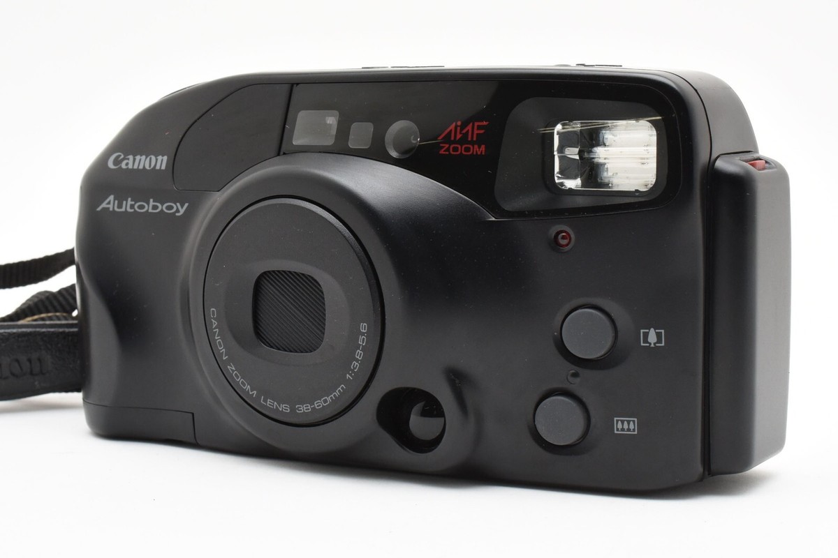 【C-114】動作品 Canon autoboy aiaf zoom NEAR MINT** Canon Autoboy AiAF Zoom 35mm Film Camera w/Case