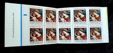 1990 US Booklet Christmas Madonna! 20 Stamps 2871,  Elisabetta Sirani BV $16.95