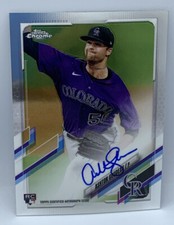 2021 Topps Chrome Ashton Goudeau Rockies RC Auto