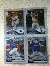 Lot (4) 2021 Bowman Platinum  ICE FOIL SP Fernando Tatis Jr JT Ginn Valdez Nola