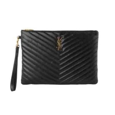 Saint Laurent 559193 Matelasse Clutch Bag New Medium 33605Y