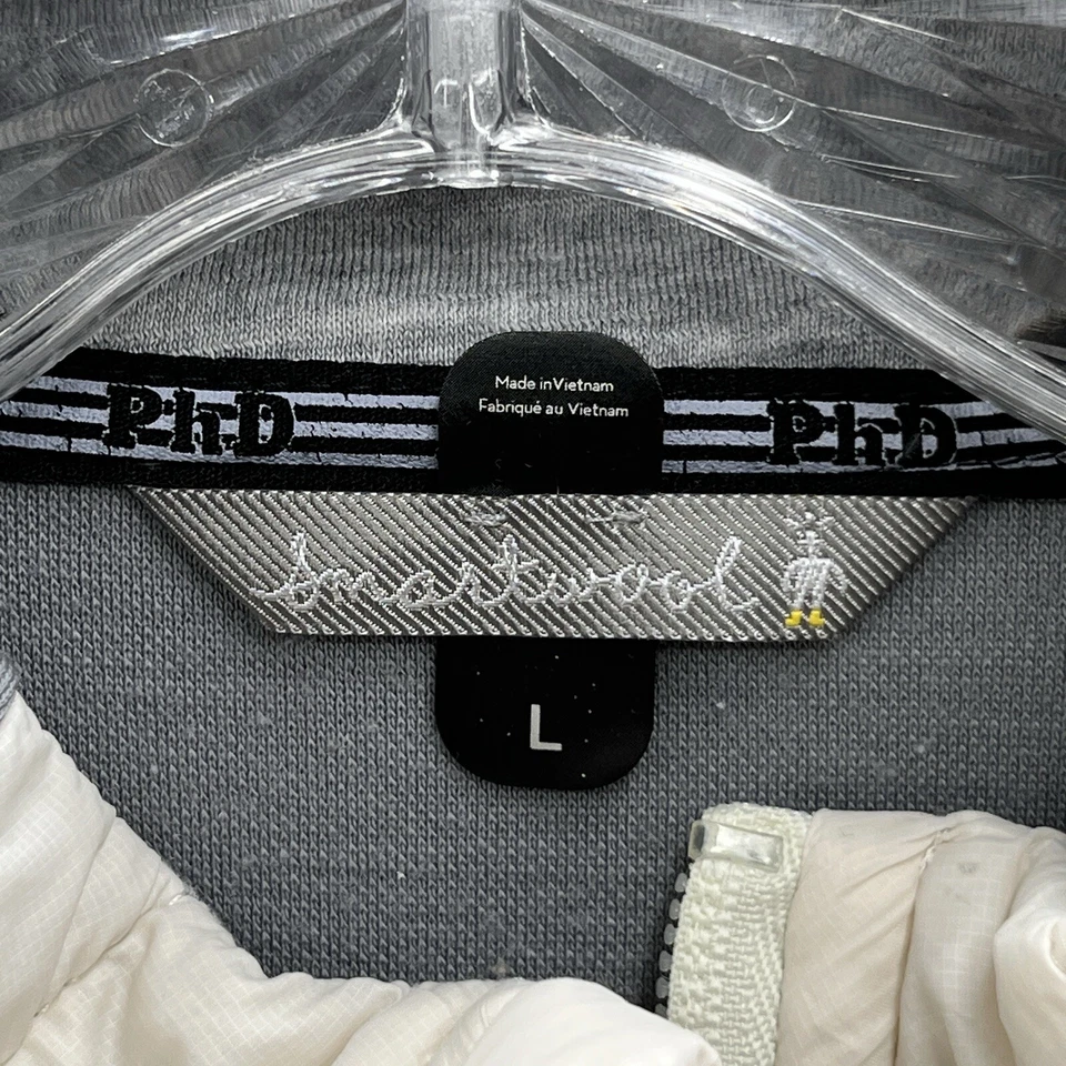 Chaqueta Smartwool Mujer Grande Gris PhD Smartloft Corbet 120 Correr Caminata Cremallera Completa Foto 3 de 4