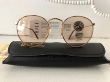 OCCHIALI DA SOLE E CUSTODIA B&L RAY-BAN USA COME NUOVI EXC VINTAGE*NOS*W0701*ROUND TORTUGA*CAMBIABILI