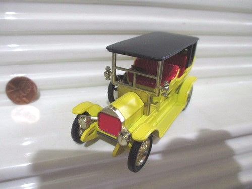 Lesney Matchbox Models of YESTERYEAR Y5 YELLOW 1907 PEUGEOT No Front Seat Bead - Picture 5 of 11