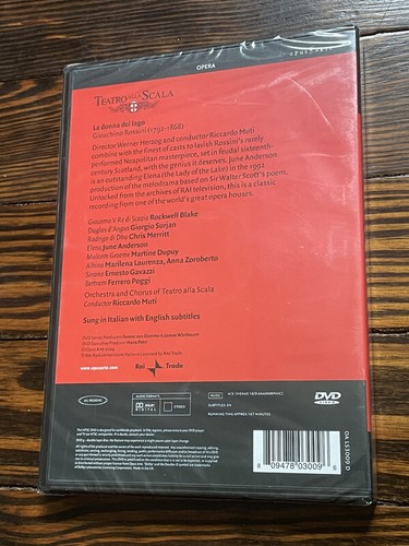 NEW DVD / Muti / Rossini - La Donna del Lago / Anderson, Blake, Merritt, Dupuy.. - Imagen 2 de 2