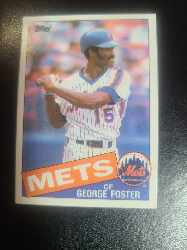 George Foster 1985 Topps Baseball Card  #170 New York Mets 