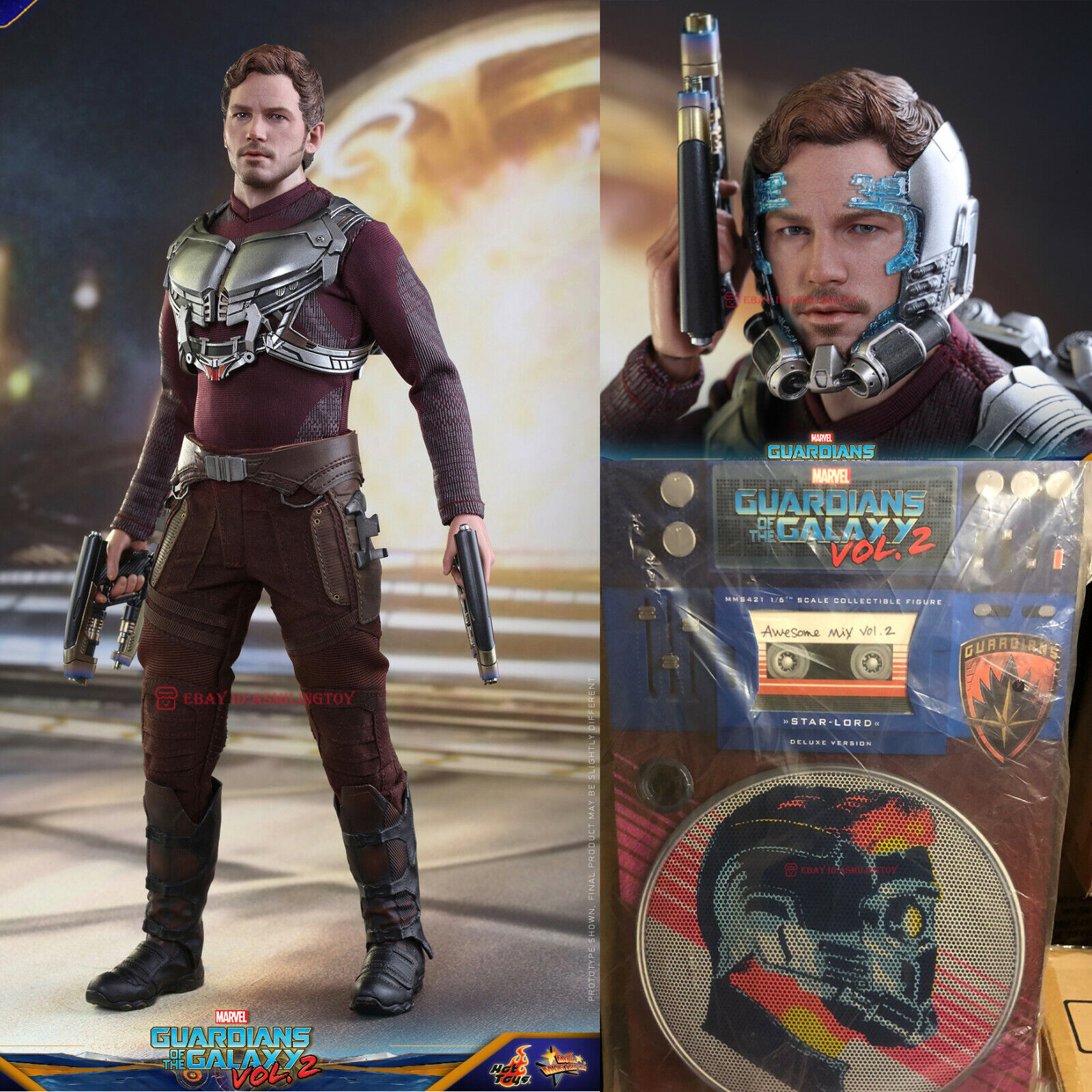 Marvel Star-Lord Deluxe Version Sixth Scale Figure by Hot To