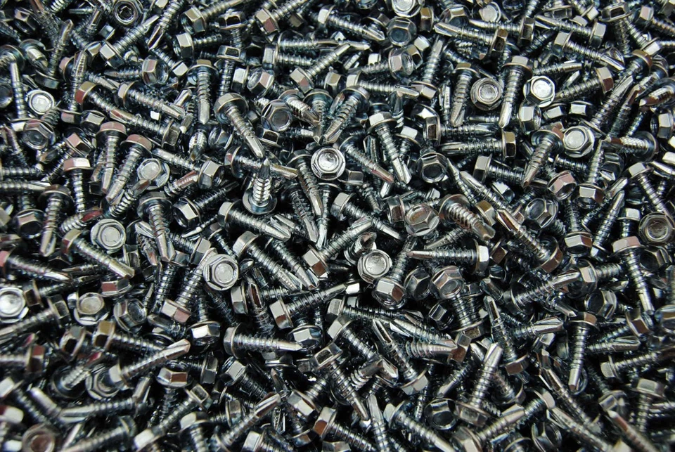 LEXAR INDUSTRIAL (1600) Hex Washer Head #8 x 5/8 Self-Drilling #2 Tek Screw IHW