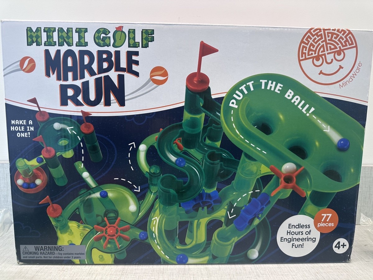 NEW MindWare Mini Golf Marble Run - Sealed - 77 Pieces - STEM Toy