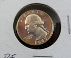 1963- PROOF-90%-SILVER WASHINGTON QUARTER. HIGHGRADE PROOF. #2804.