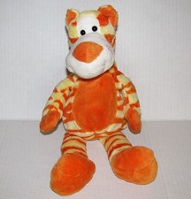 Animal Alley Toys R Us Orange Yellow Striped Tiger Cat Plush 12" Tall 2007