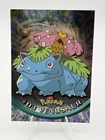Pokemon Venusaur #03 Blue Logo Foil Prism Card Vintage Collectible NM 1999