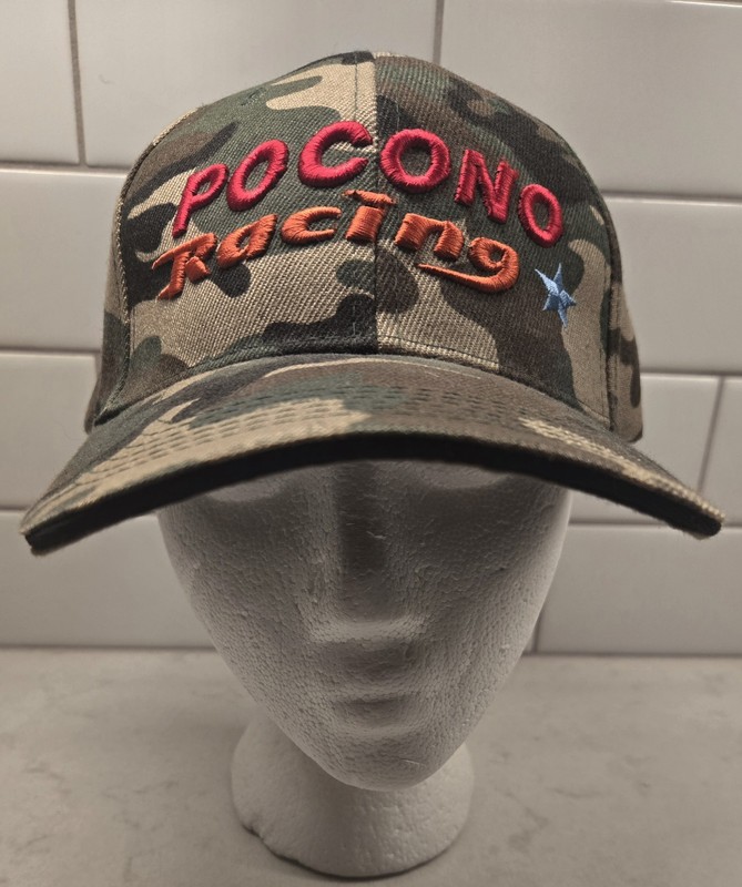 Pocono Racing Camo Hat Adjustable  NEW