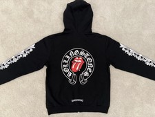 Chrome Hearts Mens Black Hoodie Rolling Stone...