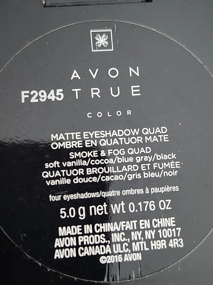 Sombra de ojos Avon True Color cuádruple humo y niebla ~nuevo estado~ sin caja Foto 3 de 3