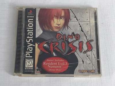 Dino Crisis (Sony PlayStation 1, PS1, 1999) CIB Complete W/ Reg Card and Works