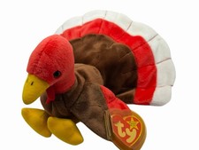 Ty Gobbles the Turkey Beanie Babies 1997 Retired w/ Tags Errors Rare Mint