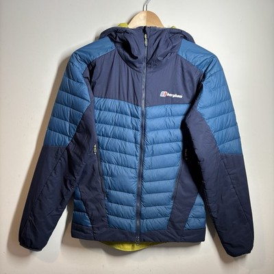 Berghaus Herren Daunenjacke Hydrodown 700 blau mit Kapuze XS Outdoor
